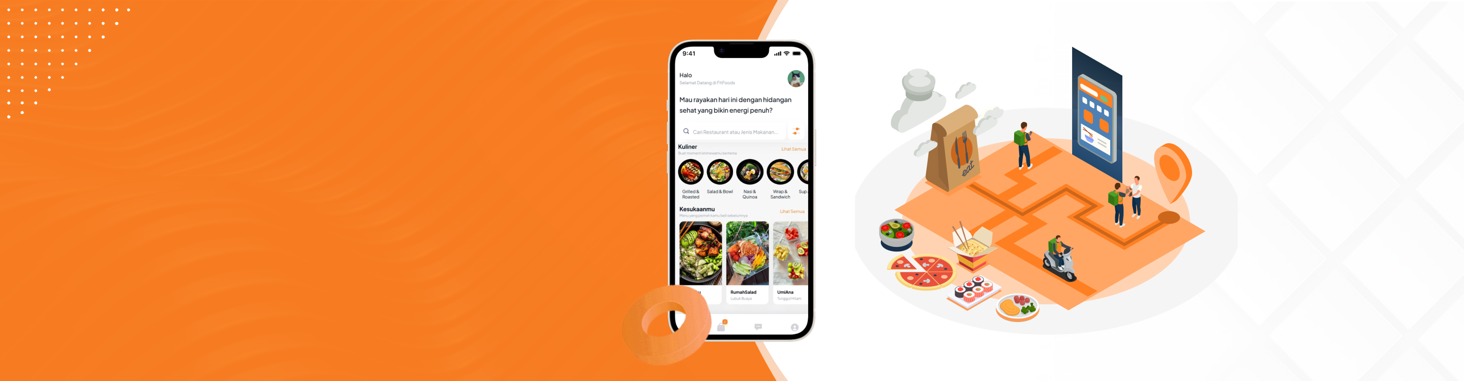 restaurant food delivery app UI design