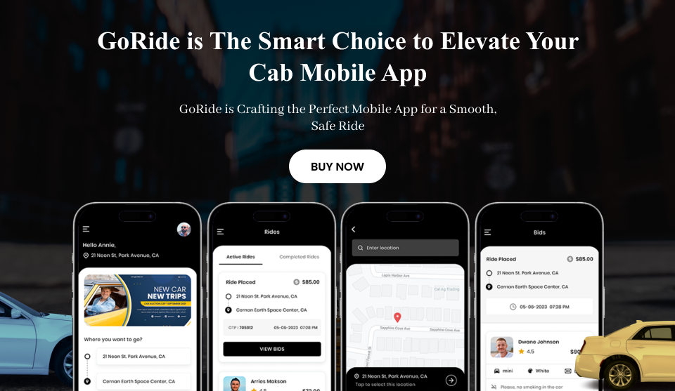 GoRide: InDriver Clone Taxi Booking App in Flutter