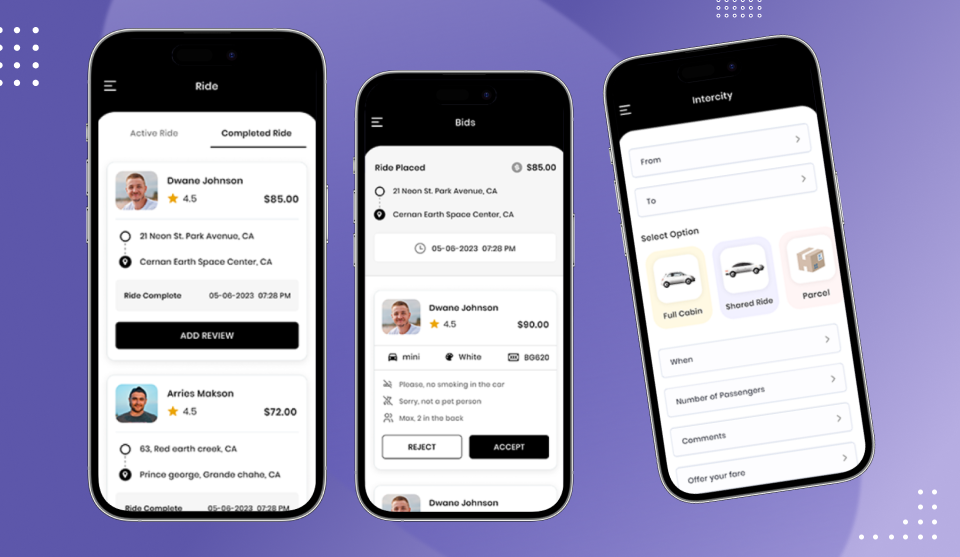 GoRide: InDriver Clone Taxi Booking App in Flutter