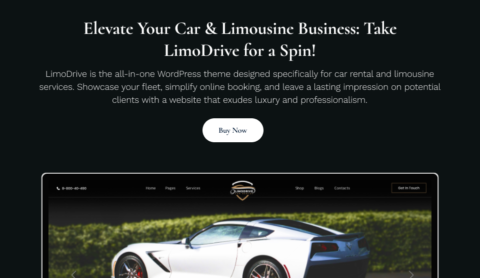 LimoDrive – Premium Car Rental & Limousine Theme