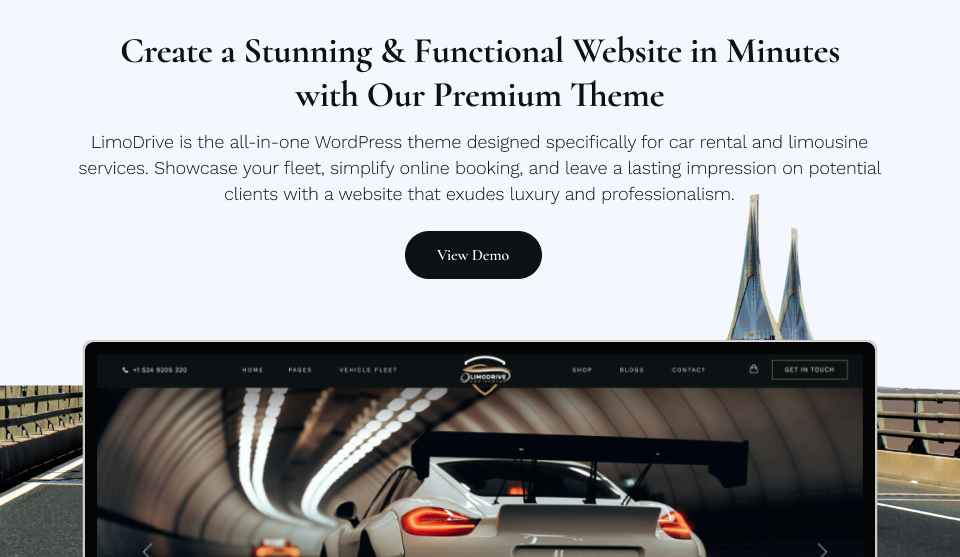 LimoDrive – Premium Car Rental & Limousine Theme