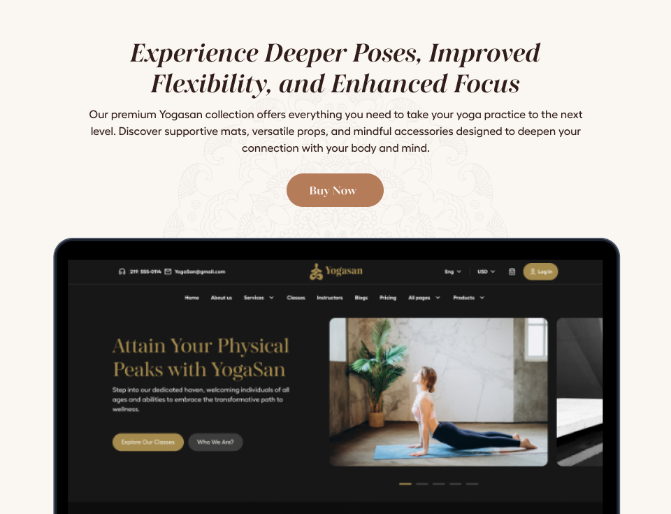 Yogasan – Best Yoga Studio WordPress Theme 2025