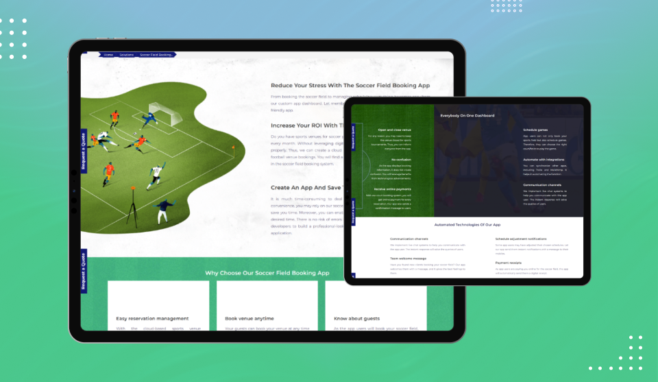 Soccer Field Booking App – Smart Sports Venue Management Solution