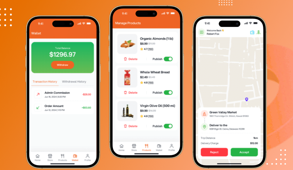 GroMart: The Complete Multivendor Grocery Delivery App Solution