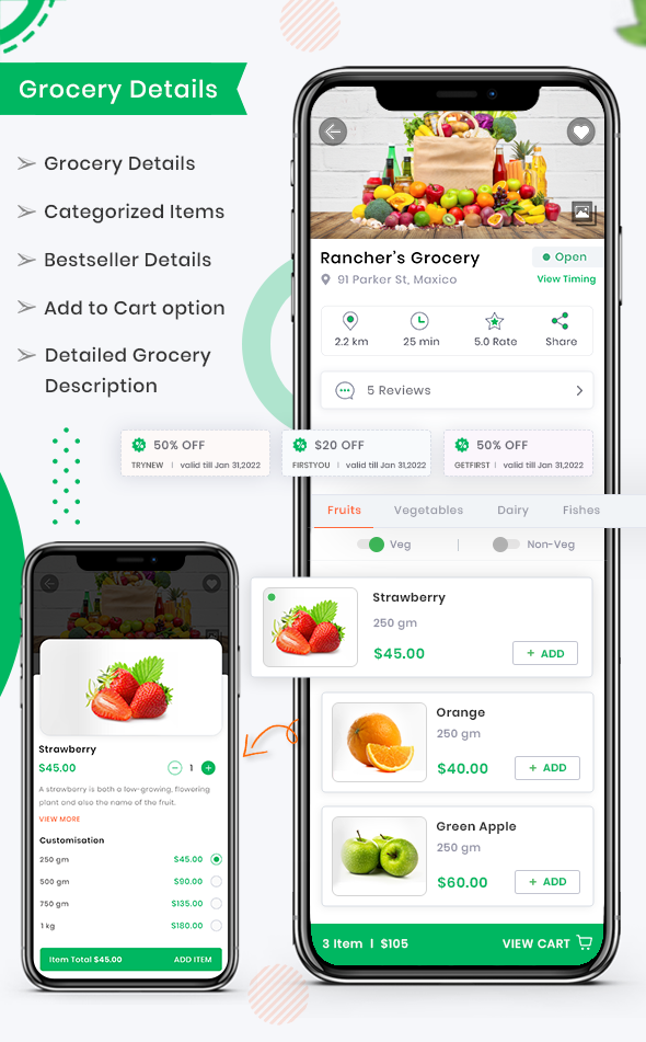 GroMart | Grocery Store App | Grocery Delivery | Multivendor Grocery Flutter App - 9