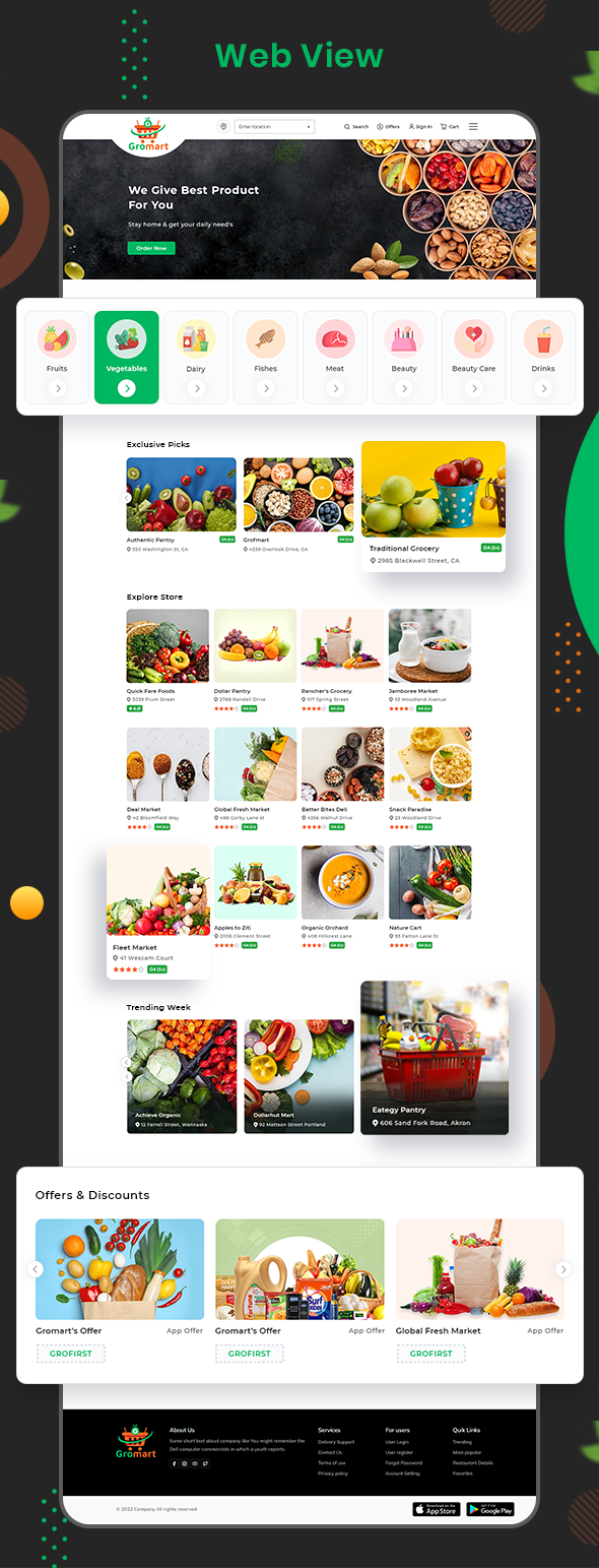 GroMart | Grocery Store App | Grocery Delivery | Multivendor Grocery Flutter App - 20