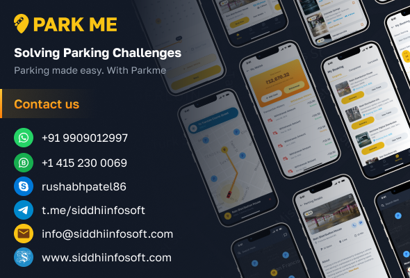 ParkME - Flutter Complete Car Parking App | Parking Spot Booking App - 1