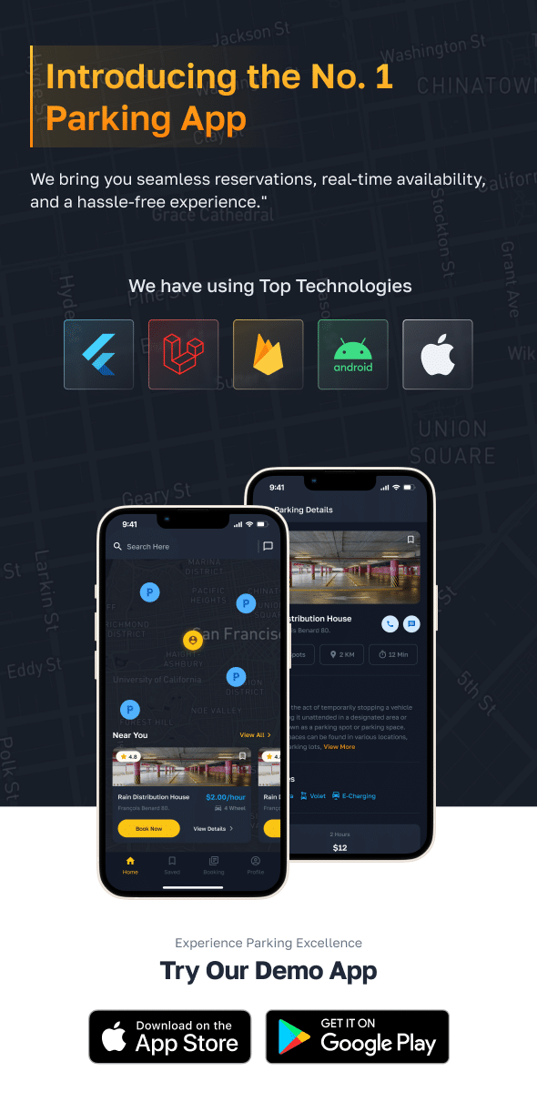 ParkME - Flutter Complete Car Parking App | Parking Spot Booking App - 5