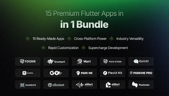 AppHub Bundle - Complete package of Foodie, eMart, GoRide, CabMe, GroMart and more - 1