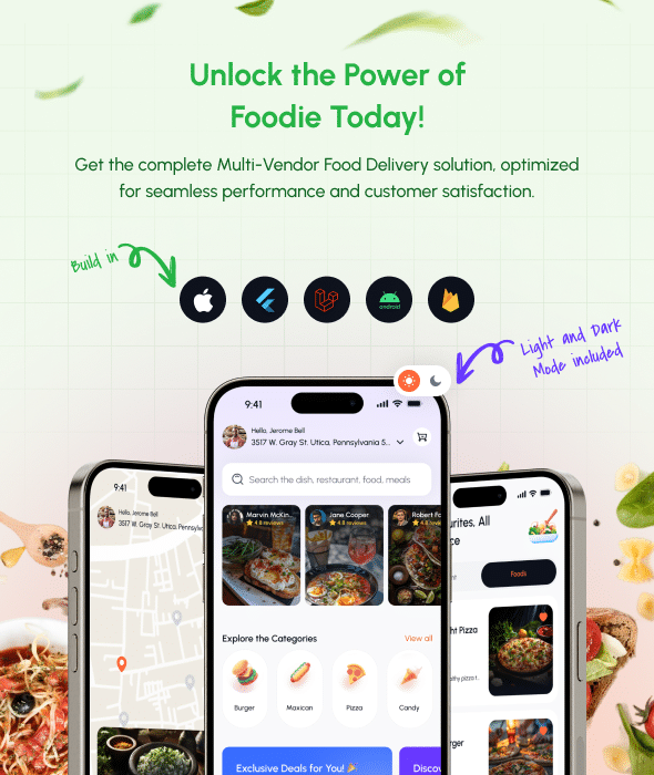 Foodie | UberEats Clone | Food Delivery App | Multiple Restaurant Food Delivery Flutter App - 6