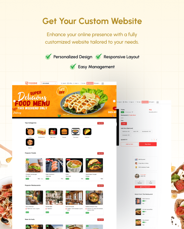 Foodie | UberEats Clone | Food Delivery App | Multiple Restaurant Food Delivery Flutter App - 16